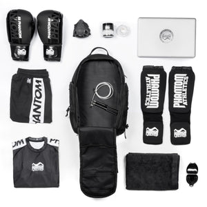 Kompakter Backpack Tactic S von Phantom Athletics, ideal für Kampfsporttraining und Wettkämpfe. Ergonomisches Design und durchdachte Fächeraufteilung bieten maximalen Komfort und Funktionalität.