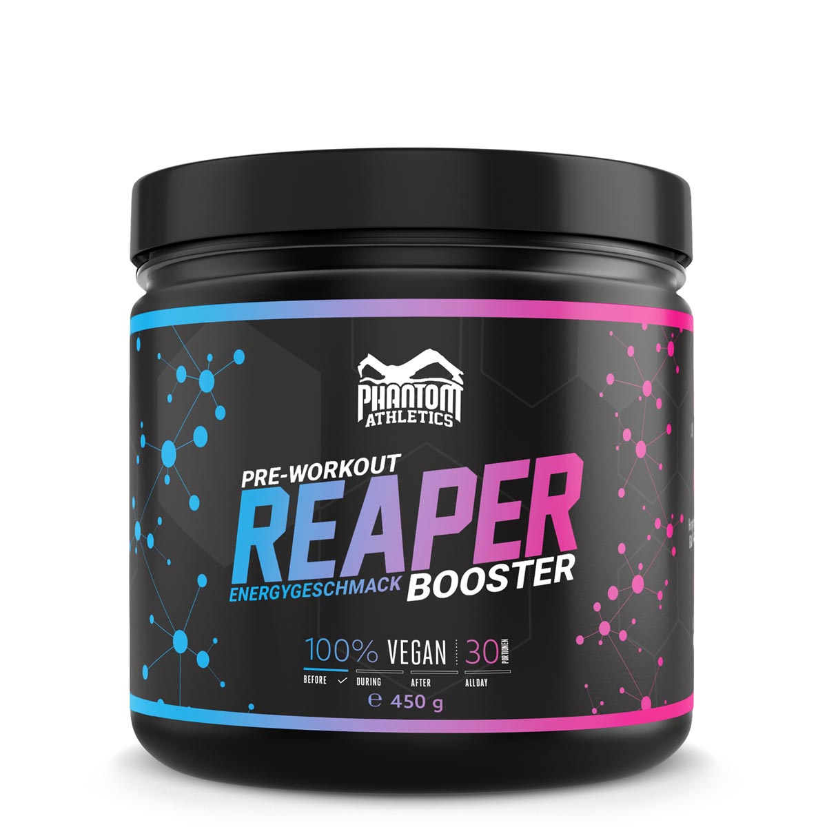 Der Phantom REAPER Pre-Workout Booster für Kampfsport. Mehr Energie und Fokus im Training und Wettkampf für echte Fighter. Jetzt mit leckerem Energy Drink Geschmack.