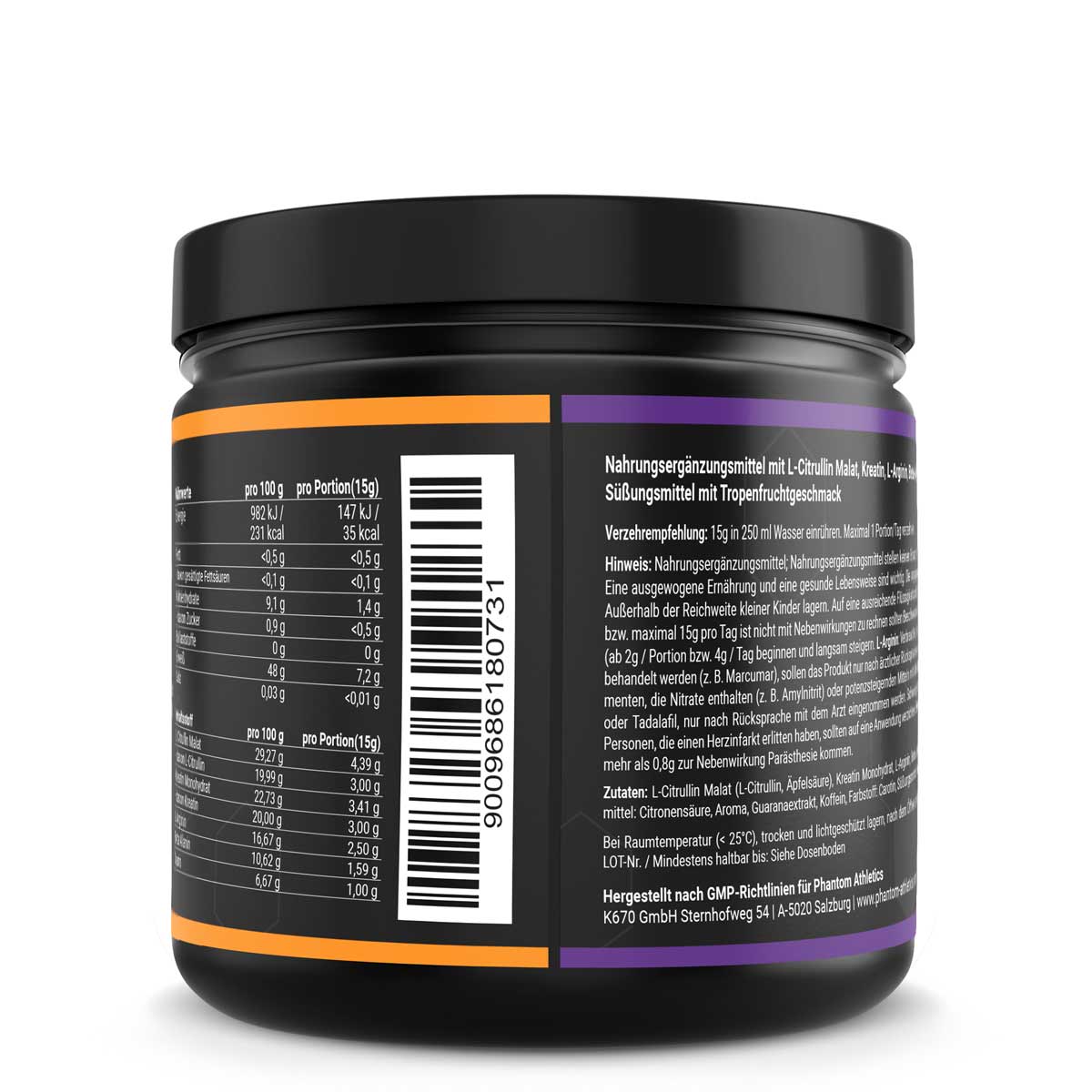 Der Phantom REAPER Pre-Workout Booster für Kampfsport. Mehr Energie und Fokus im Training und Wettkampf für echte Fighter. Mit leckerem Tropical Geschmack und hochwertigen Inhaltsstoffen.