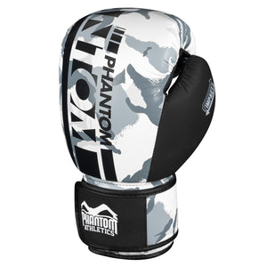 Die Phantom Athletics Apex Whiteout Boxhandschuhe bieten perfekten Schutz und Komfort für intensives Schlagtraining. Entwickelt für Kampfsportler in Boxen, MMA und Muay Thai.