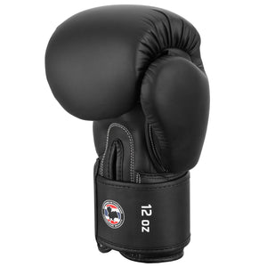 Phantom Athletics BG1 Boxhandschuhe in elegantem Schwarz – Premiumausrüstung für ambitionierte Boxer und Kampfsportler.