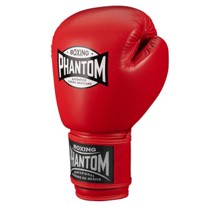 Phantom Athletics Boxhandschuhe „Mexico“ in kräftigem Rot – hochwertige Ausstattung für präzises Techniktraining im Boxen, Kickboxen oder Muay Thai. Die ergonomische Form sorgt für sicheren Sitz und Schutz bei jeder Schlagkombination.