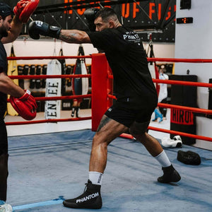 Phantom Athletics Boxhandschuhe „Mexico Black“ – verstärkter Schaft für optimalen Halt und Unterstützung im Handgelenk.