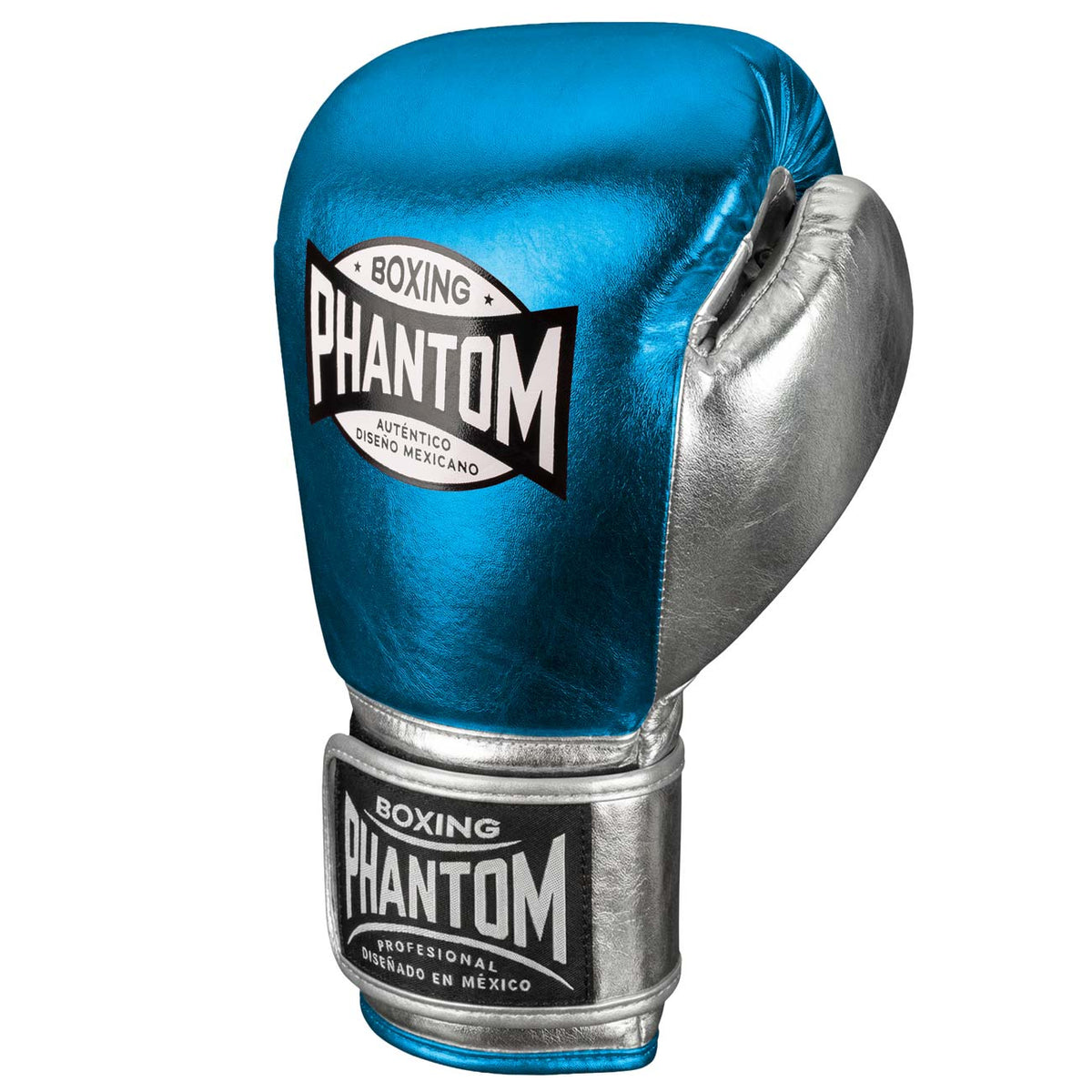 Premium Kampfsport‑Boxhandschuhe von Phantom Athletics im Hellblau‑Silber‑Design, perfekt für Boxen, Muay Thai und Fitness‑Training mit robustem Material und optimalem Schutz.
