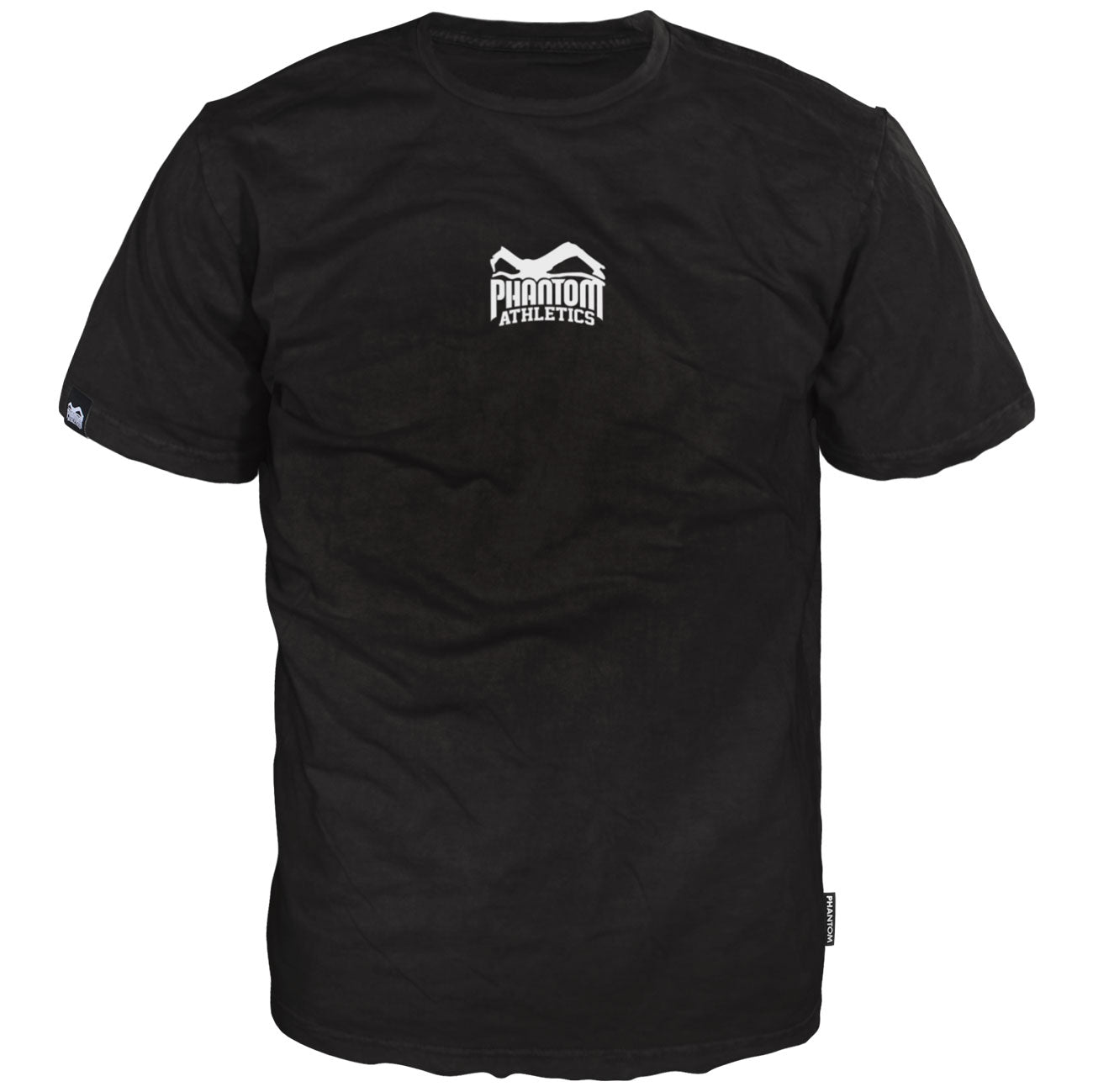 Schwarzes Oversize-Kampfsportshirt von Phantom Athletics mit Team-Print – ideal für MMA, Boxen und Kickboxen Training. Komfortables, lockeres Design für maximale Bewegungsfreiheit beim Workout und Sparring.