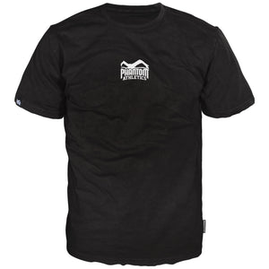 Schwarzes Oversize-Kampfsportshirt von Phantom Athletics mit Team-Print – ideal für MMA, Boxen und Kickboxen Training. Komfortables, lockeres Design für maximale Bewegungsfreiheit beim Workout und Sparring.