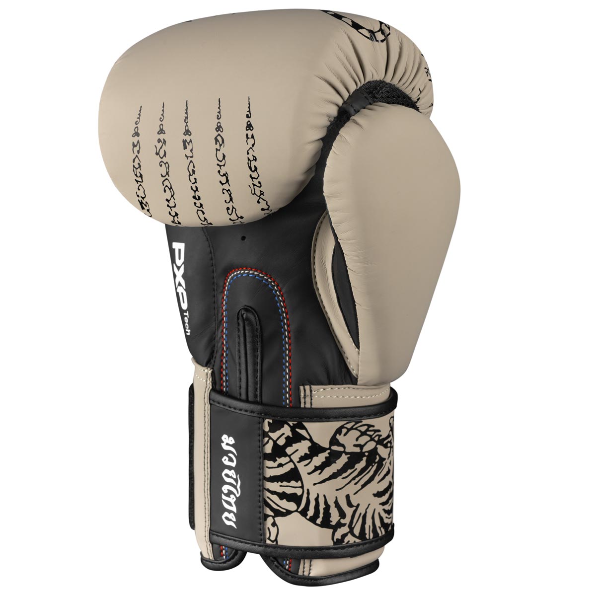Die Phantom Muay Thai Boxhandschuhe in verfügen über einen Mesh Einsatz an der Handinnenfläche für eine optimale Belüftung beim Training. Farbe Sand Beige. 