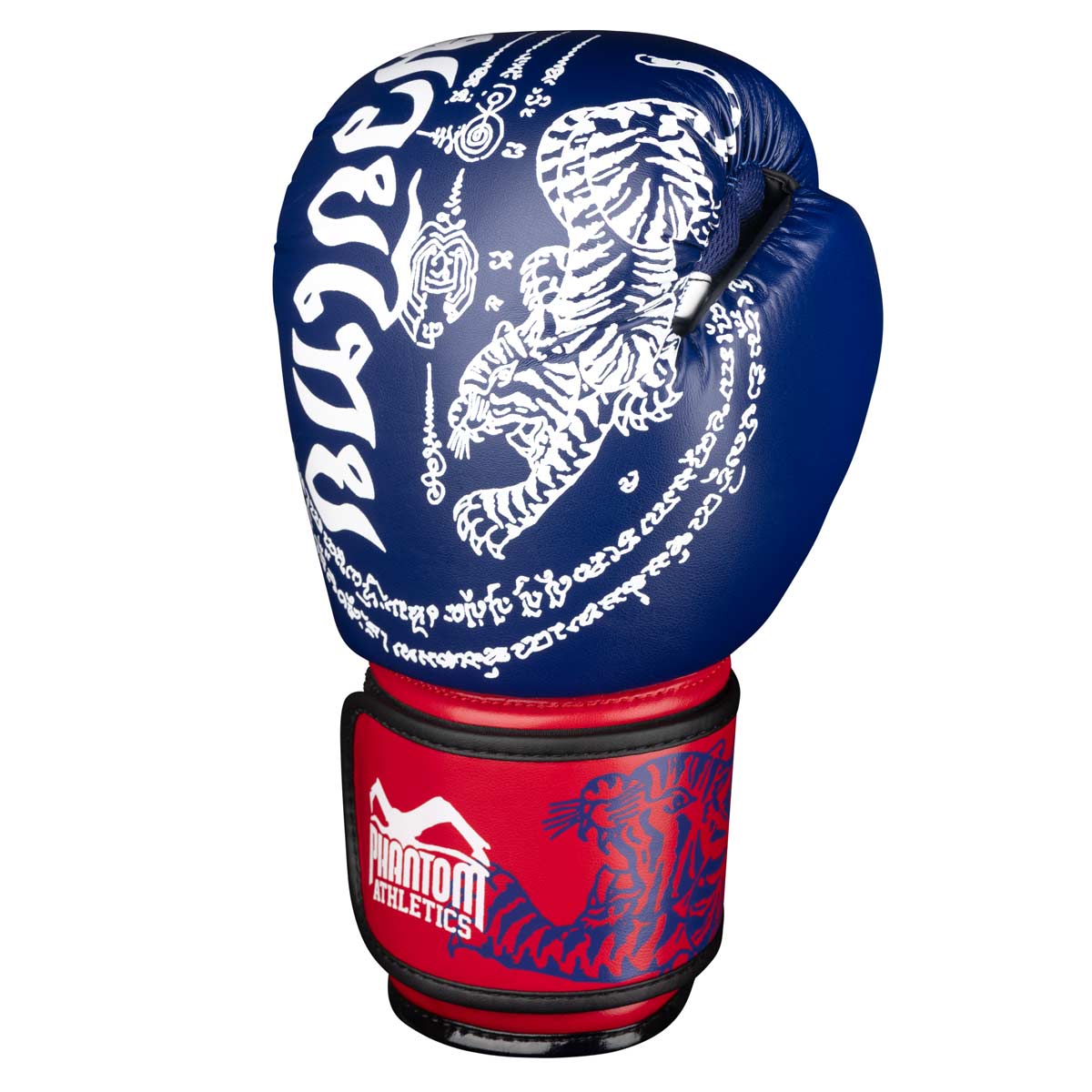 Phantom Muay Thai Boxhandschuh Links in Blau/Rot