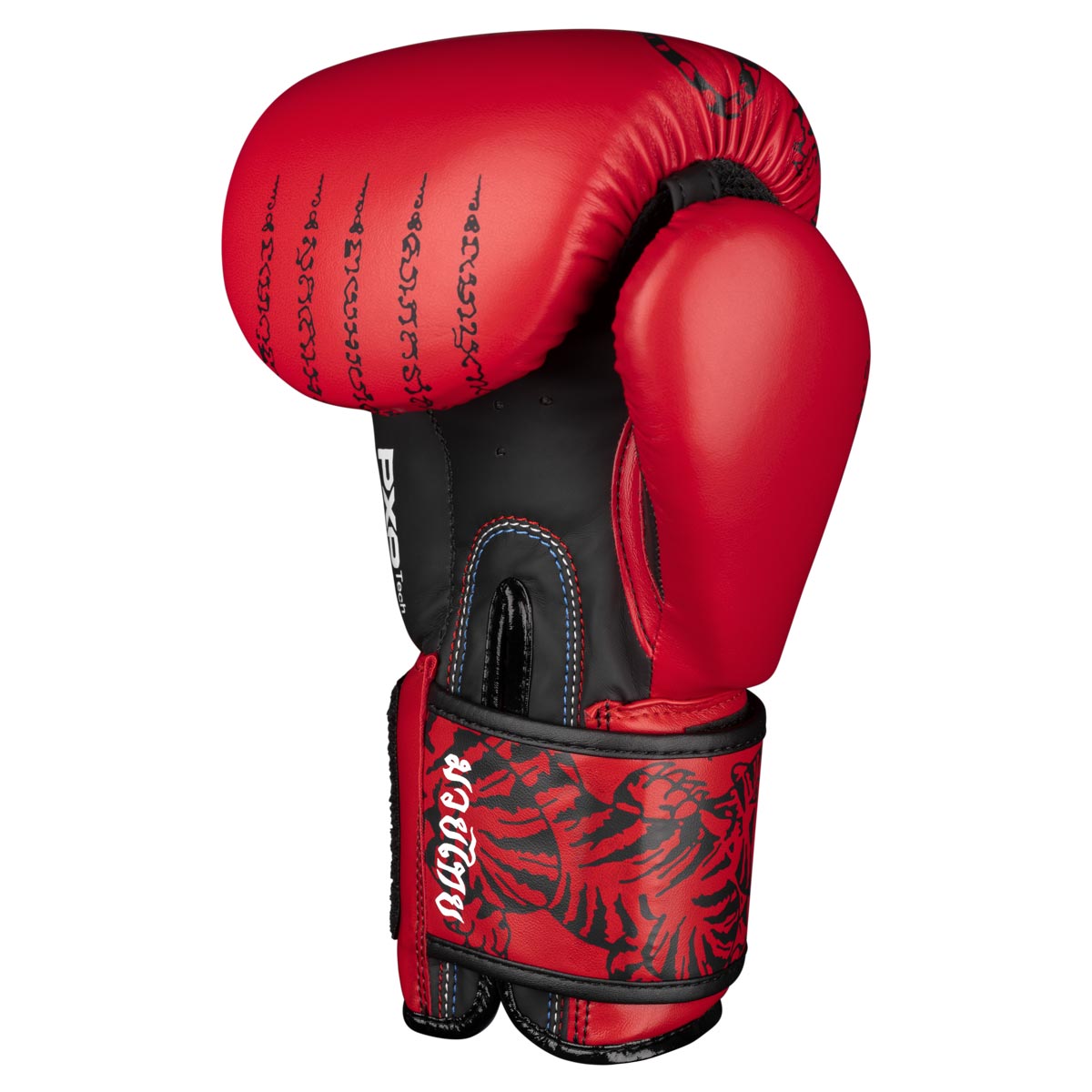 Phantom Muay Thai Boxhandschuh Rechts in Rot/Schwarz.