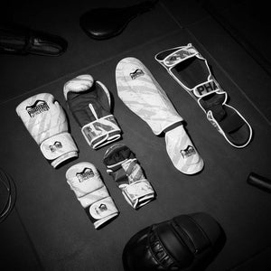 MMA Sparring Handschuhe Camo Tiger - Weiß