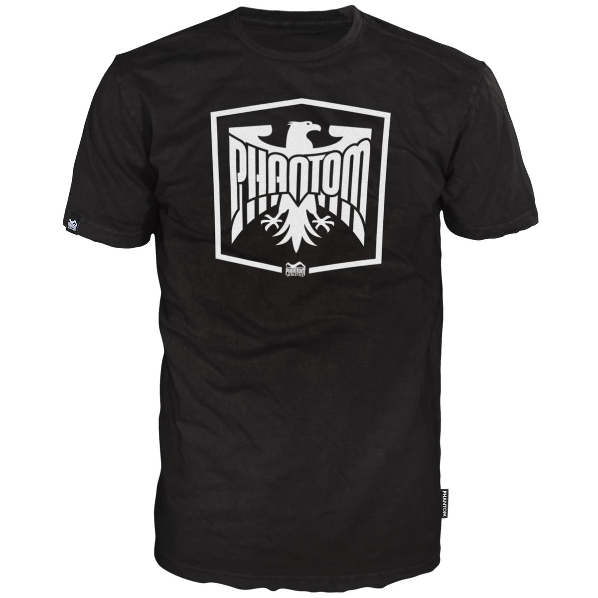 Phantom Athletics T‑Shirt „Germany“ in Schwarz – hochwertiges Kampfsport‑Shirt mit Deutschland‑Design und Adler‑Brustprint, perfekt für MMA, Boxen, Kickboxen und Training.
