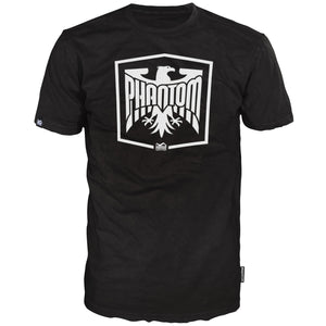 Phantom Athletics T‑Shirt „Germany“ in Schwarz – hochwertiges Kampfsport‑Shirt mit Deutschland‑Design und Adler‑Brustprint, perfekt für MMA, Boxen, Kickboxen und Training.