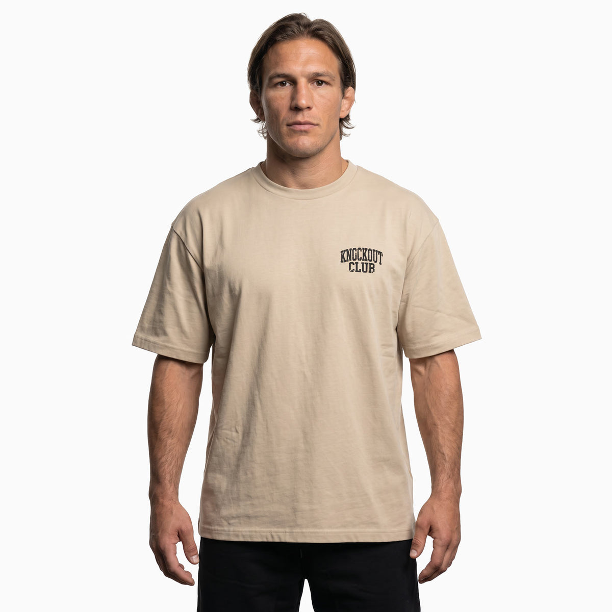 Oversize Heavy T-Shirt KNOCKOUT CLUB - Sand