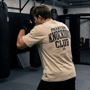 Oversize Heavy T-Shirt KNOCKOUT CLUB - Sand