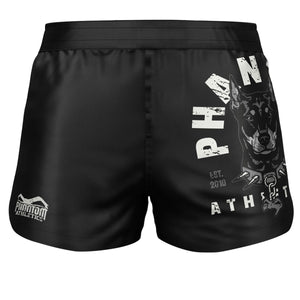 Phantom Athletics Fightshorts Fusion Doberman, ideal für MMA, Grappling und Thaiboxen. Strapazierfähige Materialien und ein athletisches Design bieten maximale Bewegungsfreiheit.