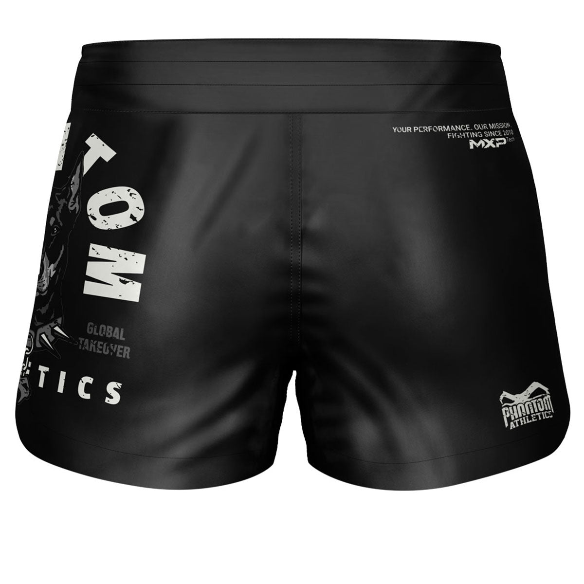 Hochwertige Fusion Doberman Fightshorts von Phantom Athletics, entwickelt für anspruchsvolle Kampfsportler. Perfekt für intensives Training und Wettkämpfe mit robustem und flexiblem Schnitt.