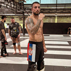 Fightshorts FUSION-R - Team Serbia - Schwarz