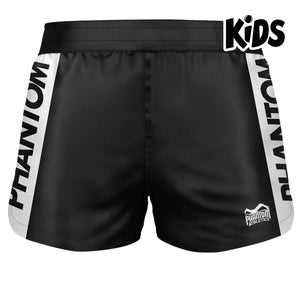 Kinder Fightshorts Fusion Apex von Phantom Athletics, speziell entwickelt für junge MMA- und Kampfsporttalente. Die leichten und strapazierfähigen Shorts bieten optimale Bewegungsfreiheit und Komfort für intensives Training und Wettkämpfe.
