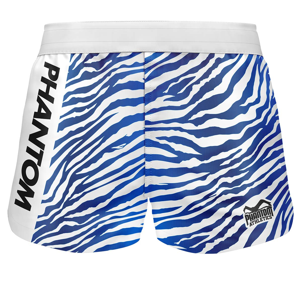 Die Fightshorts Fusion „Blue Tiger“ von Phantom Athletics vereinen auffälliges Design mit maximaler Funktionalität. Ideal für MMA, Grappling oder Kickboxen – diese Shorts bieten dir absolute Bewegungsfreiheit und starken Halt.