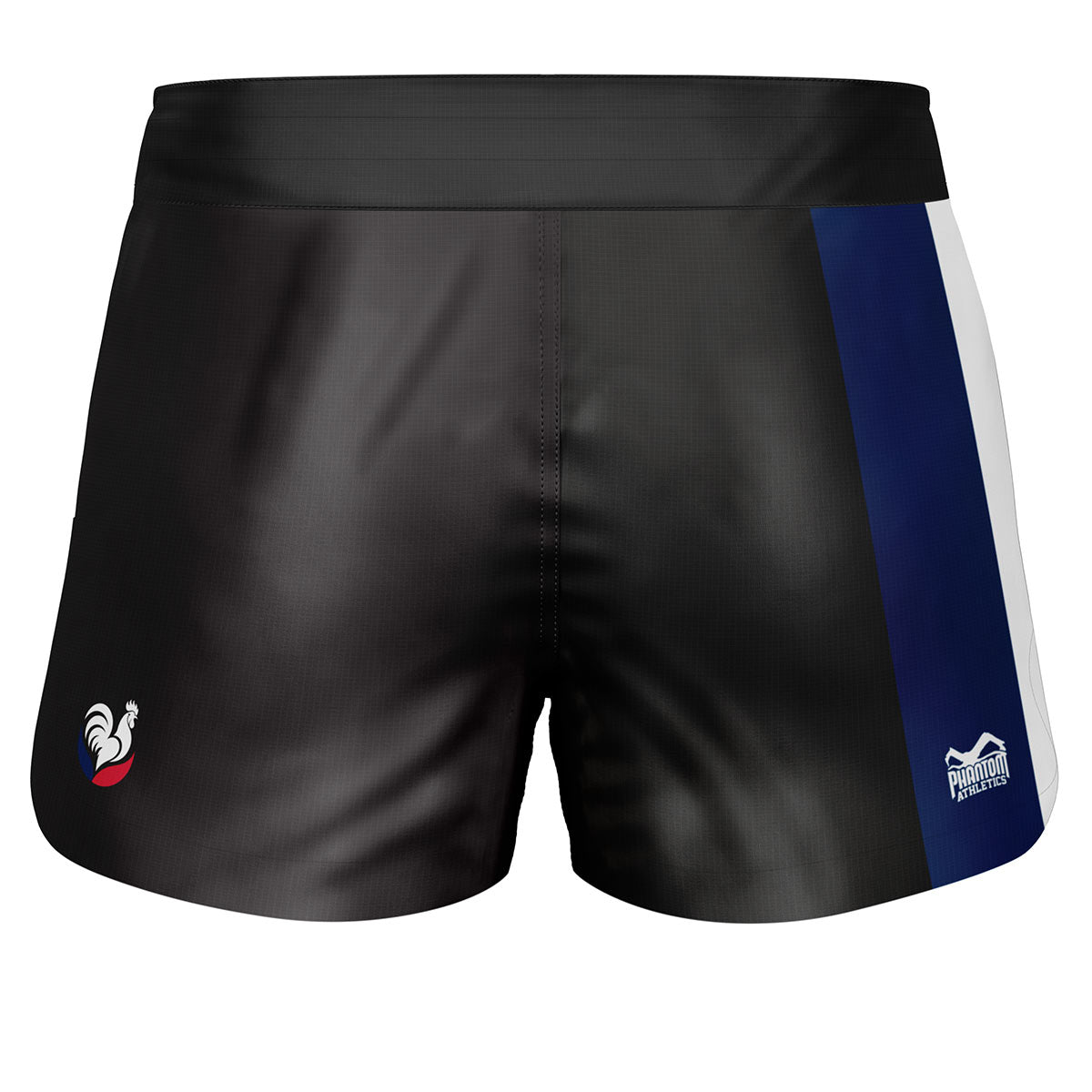 Mit den Phantom Athletics Fightshorts Fusion-R Team France setzt du auf hochwertige Fightwear für ambitionierte Athleten. Der sportliche Schnitt unterstützt schnelle Kicks, Takedowns und Grappling-Sessions im MMA-, Jiu-Jitsu- und Kampfsport-Training.
