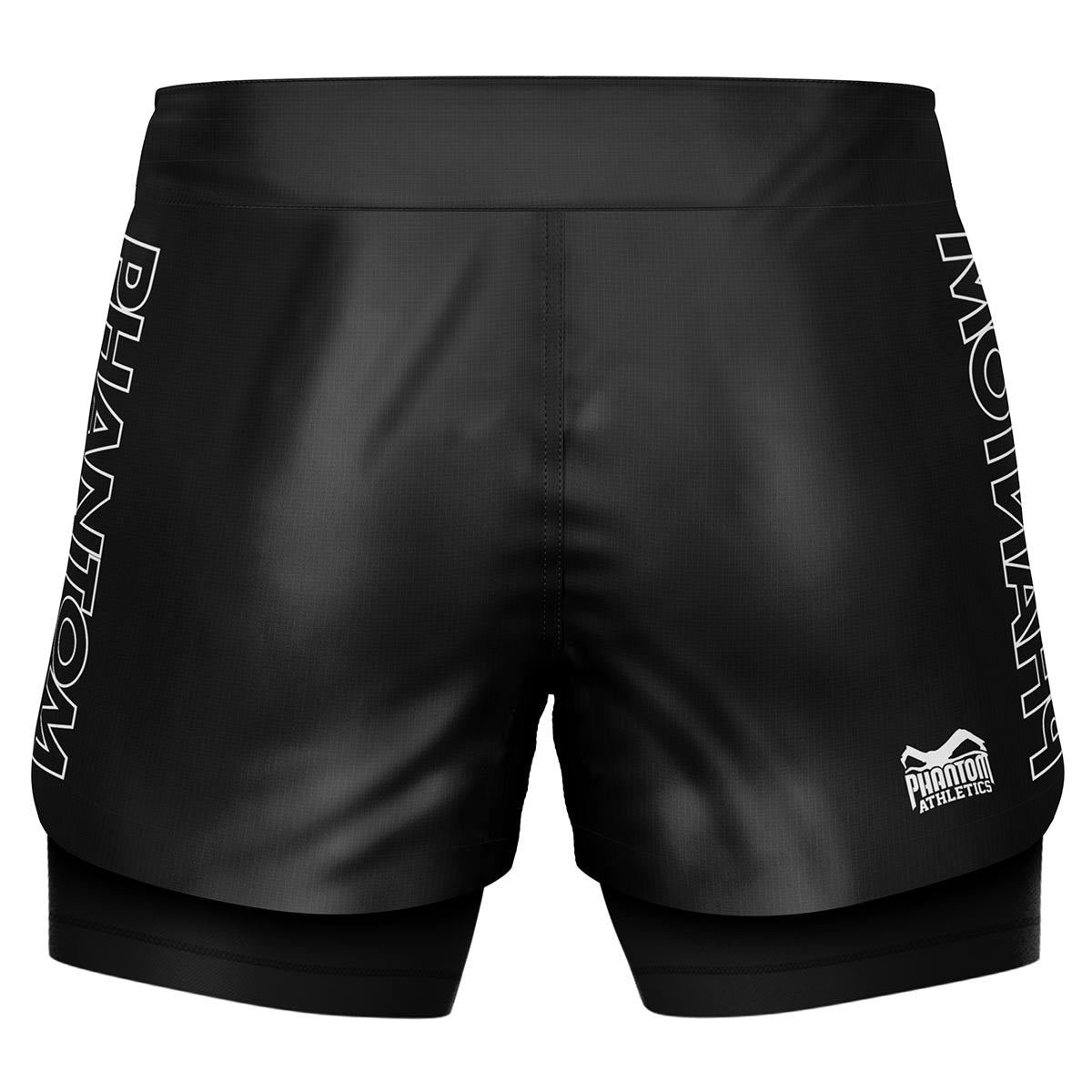 Fightshorts FUSION-R 2in1 RANKED - Schwarz