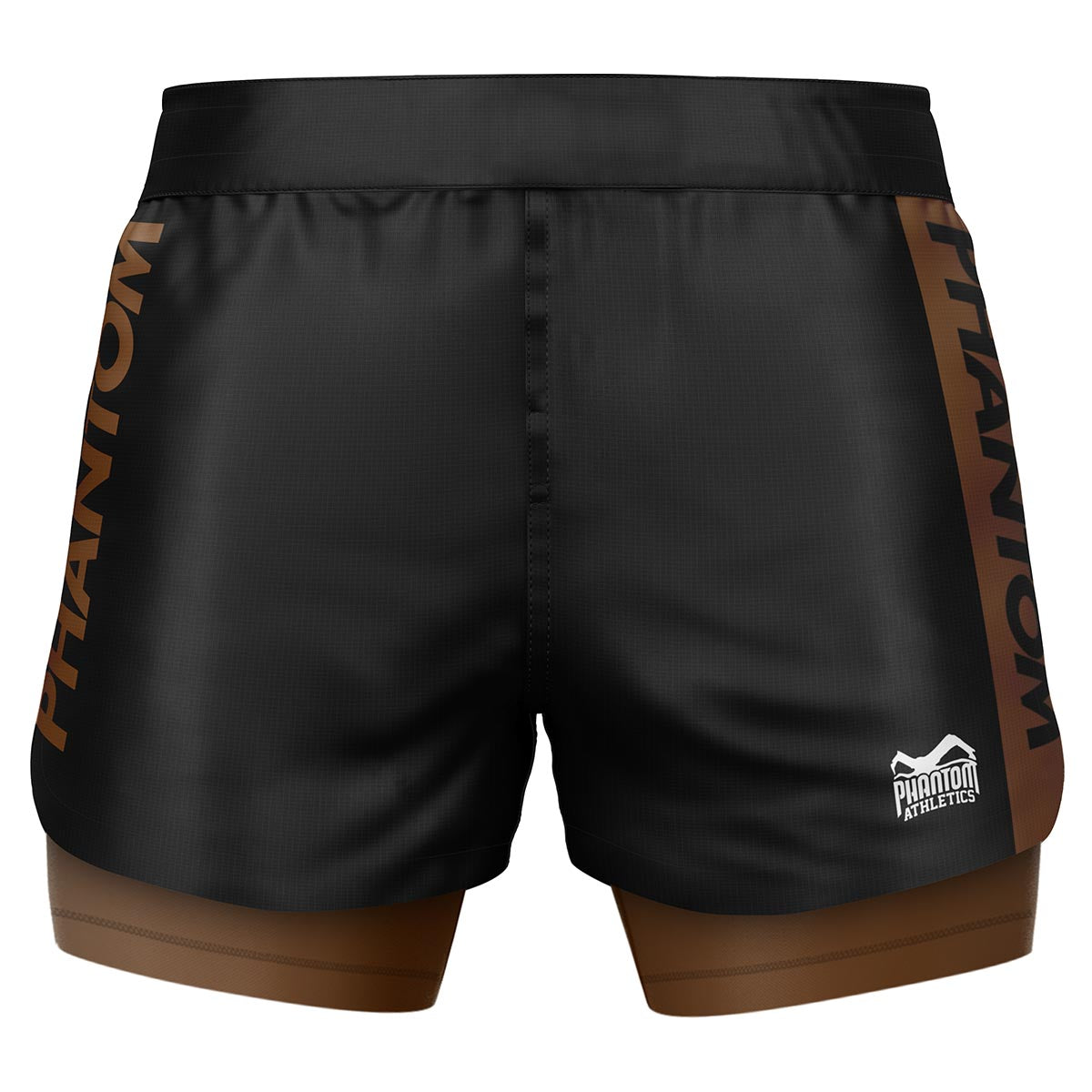 Fightshorts FUSION-R 2in1 RANKED - Schwarz