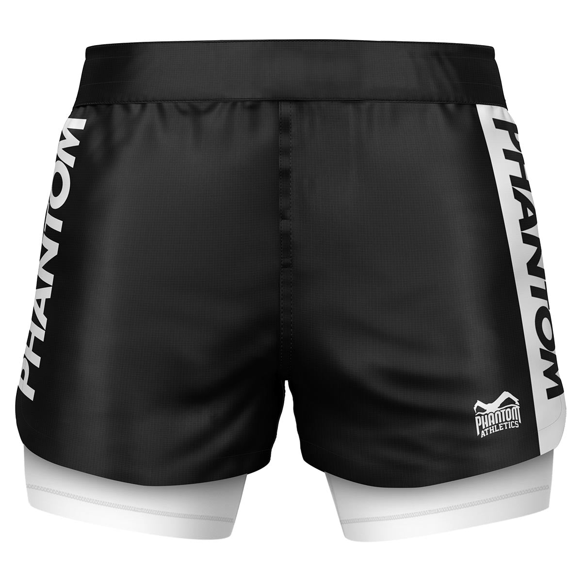 Fightshorts FUSION-R 2in1 RANKED - Schwarz