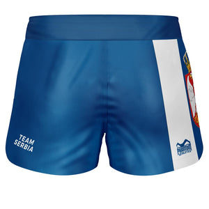 Hochwertige MMA-Shorts im „Team Serbia“-Design von Phantom Athletics – ideal für Sparring, Wettkampf und intensives Training. Robuste Verarbeitung und sicherer Sitz bei jeder Bewegung.