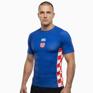 Rashguard Team Croatia - Blau