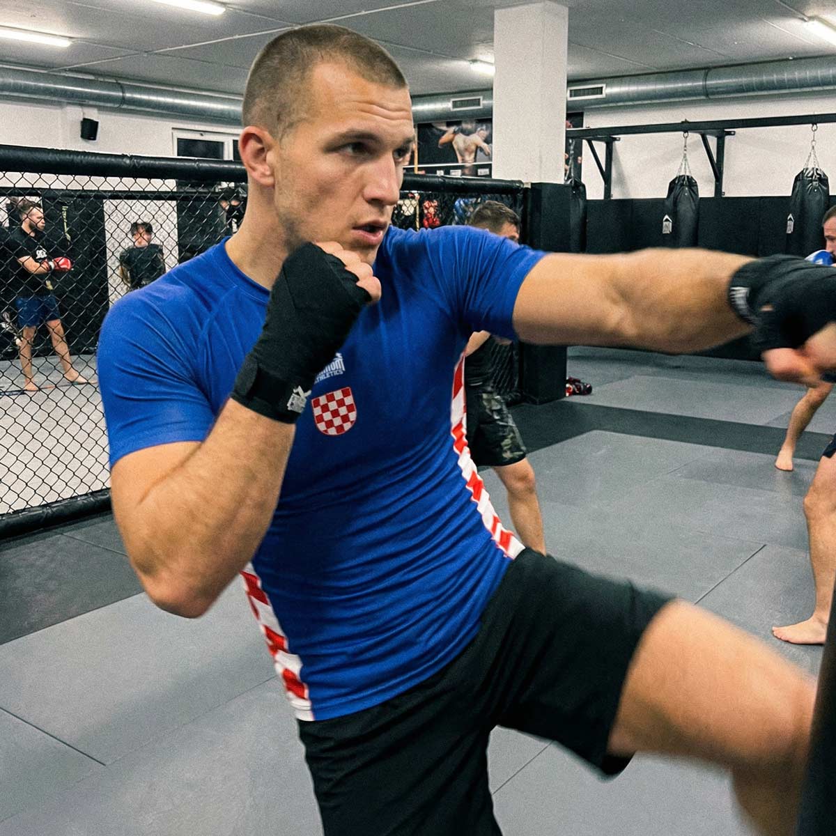 Rashguard Team Croatia - Blau