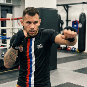 Rashguard Team Serbia - Schwarz