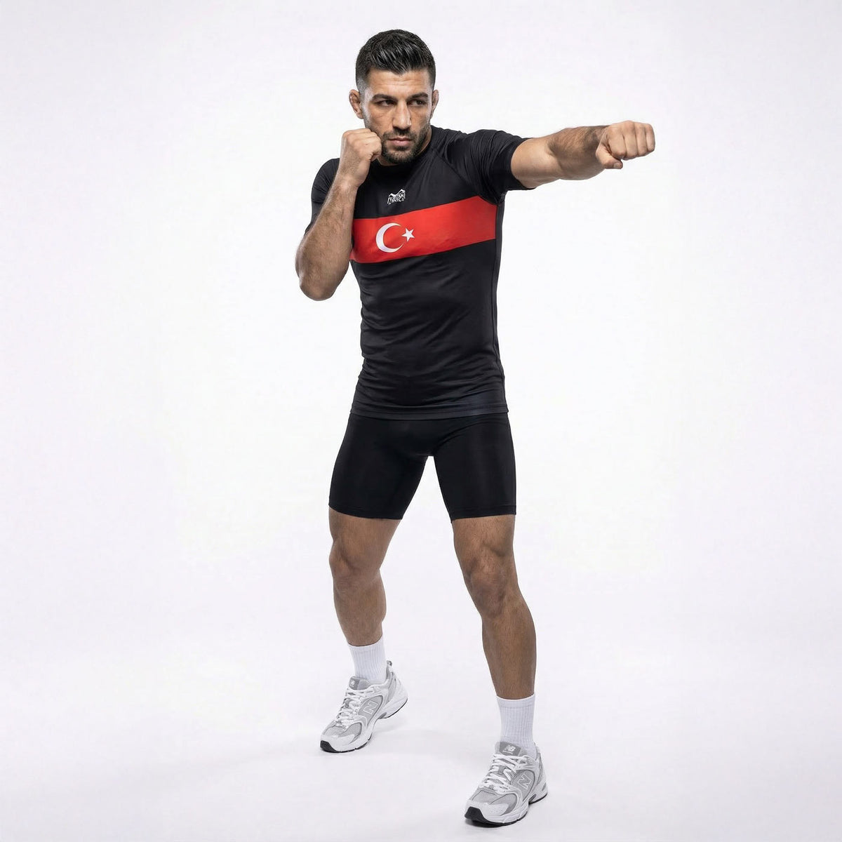 Rashguard Team Turkey - Schwarz