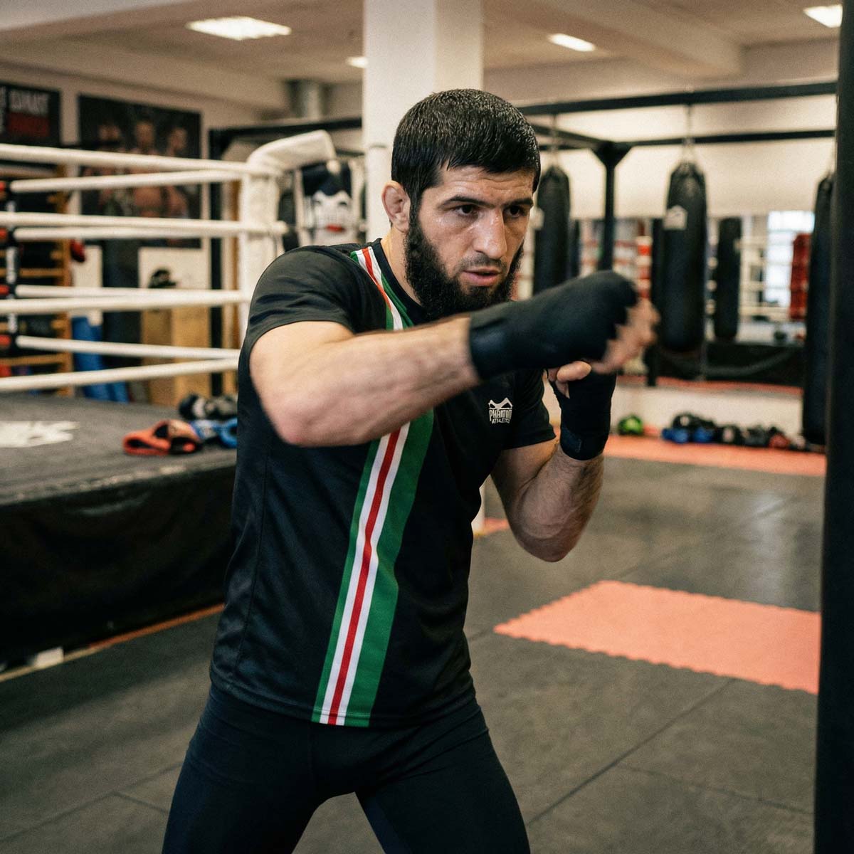 Trainingsshirt EVO+ Team Chechnya - Schwarz/Grün