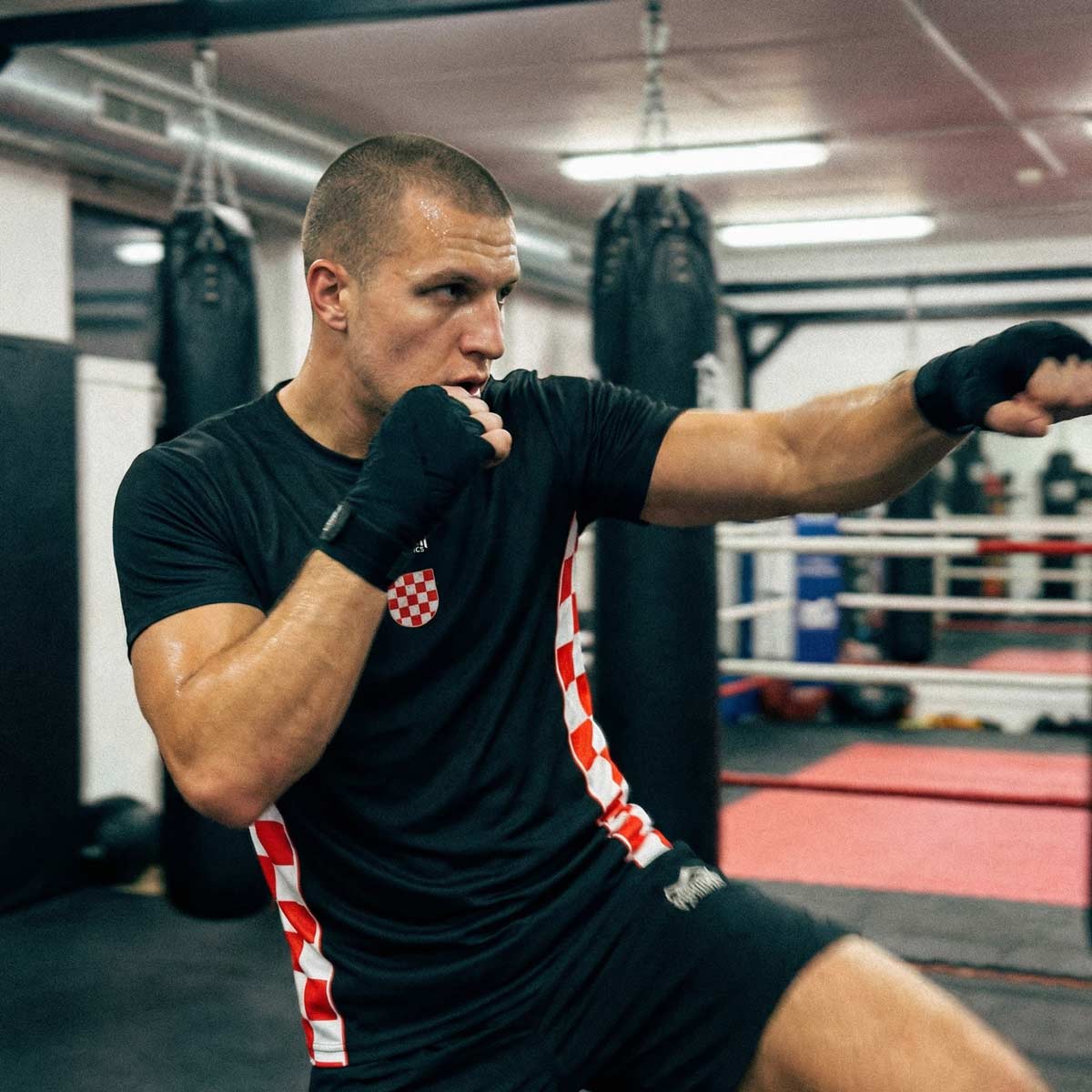 Trainingsshirt EVO+ Team Croatia - Schwarz