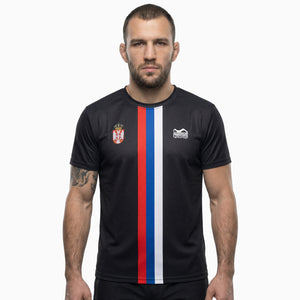 Trainingsshirt EVO+ Team Serbia - Schwarz