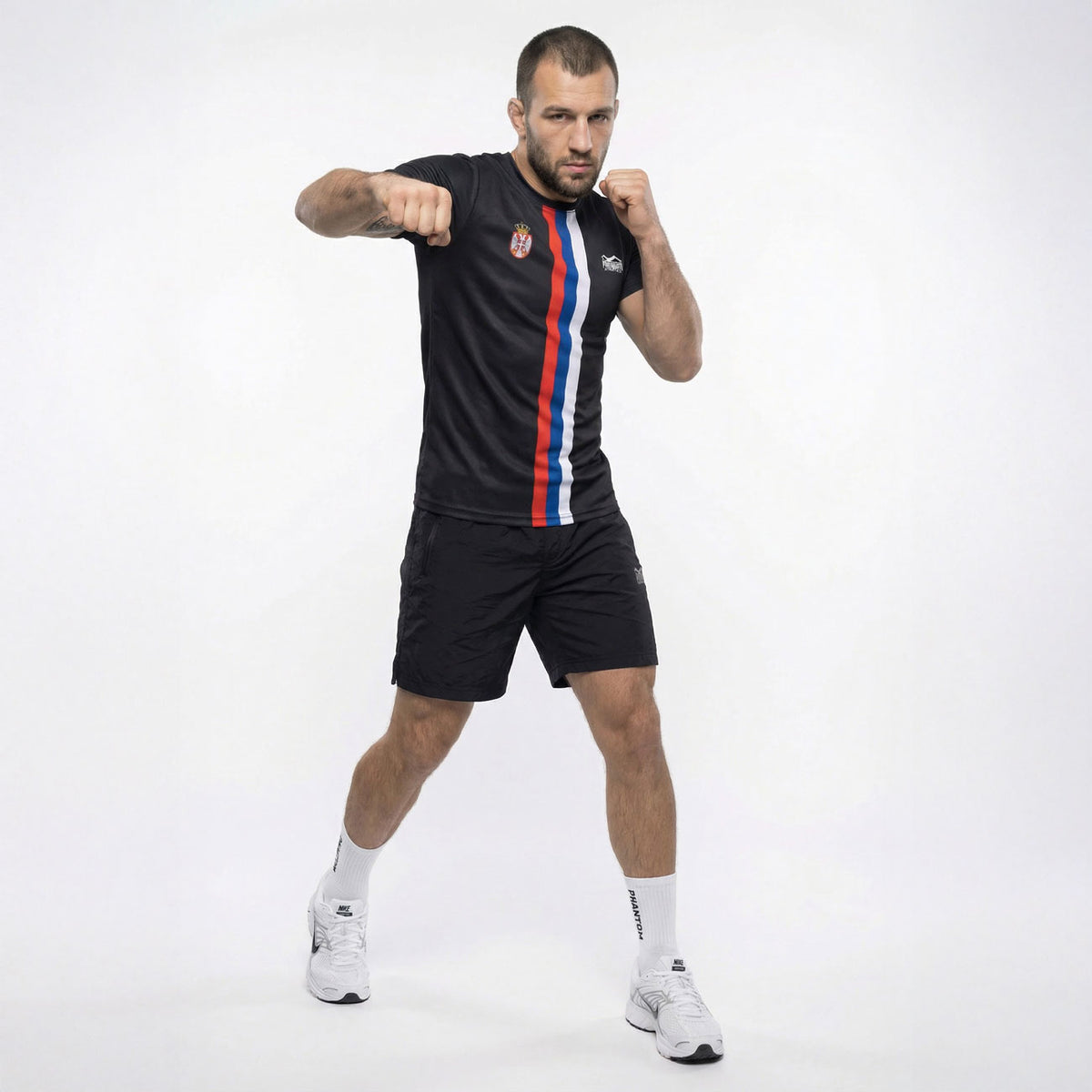 Trainingsshirt EVO+ Team Serbia - Schwarz