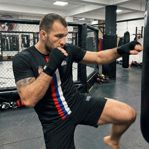 Trainingsshirt EVO+ Team Serbia - Schwarz