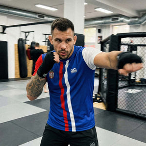 Trainingsshirt EVO+ Team Serbia - Blau