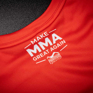 Das Phantom Athletics EVO Shirt mit „Make MMA Great Again“-Print ist ideal für Kampfsportler mit Haltung. Technisch durchdacht, optisch auffällig – ein Trainingsshirt für echte MMA-Fans und Athleten.
