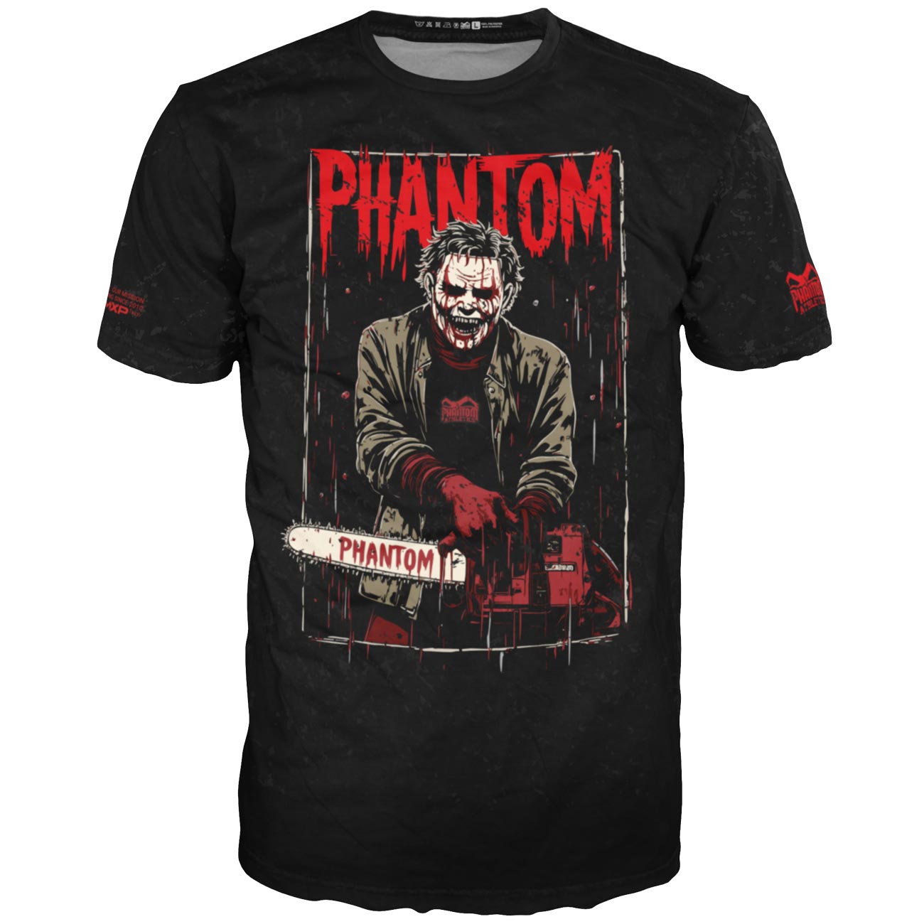 Hochwertiges Training Shirt EVO+ „Chainsaw“ von Phantom Athletics – ultraleichtes und atmungsaktives Material, ideal für intensives MMA-, Kickbox- und Kampfsport-Training.
