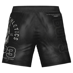 Phantom BORZ БОРЗ Fightshorts. Die idealen Fightshorts für deinen Kampfsport. Im Tschetschenien Wolf Design mit  russischem WOLF Schriftzug.  Perfekt für MMA, Muay Thai, Kickboxen, Ringen und Grappling.