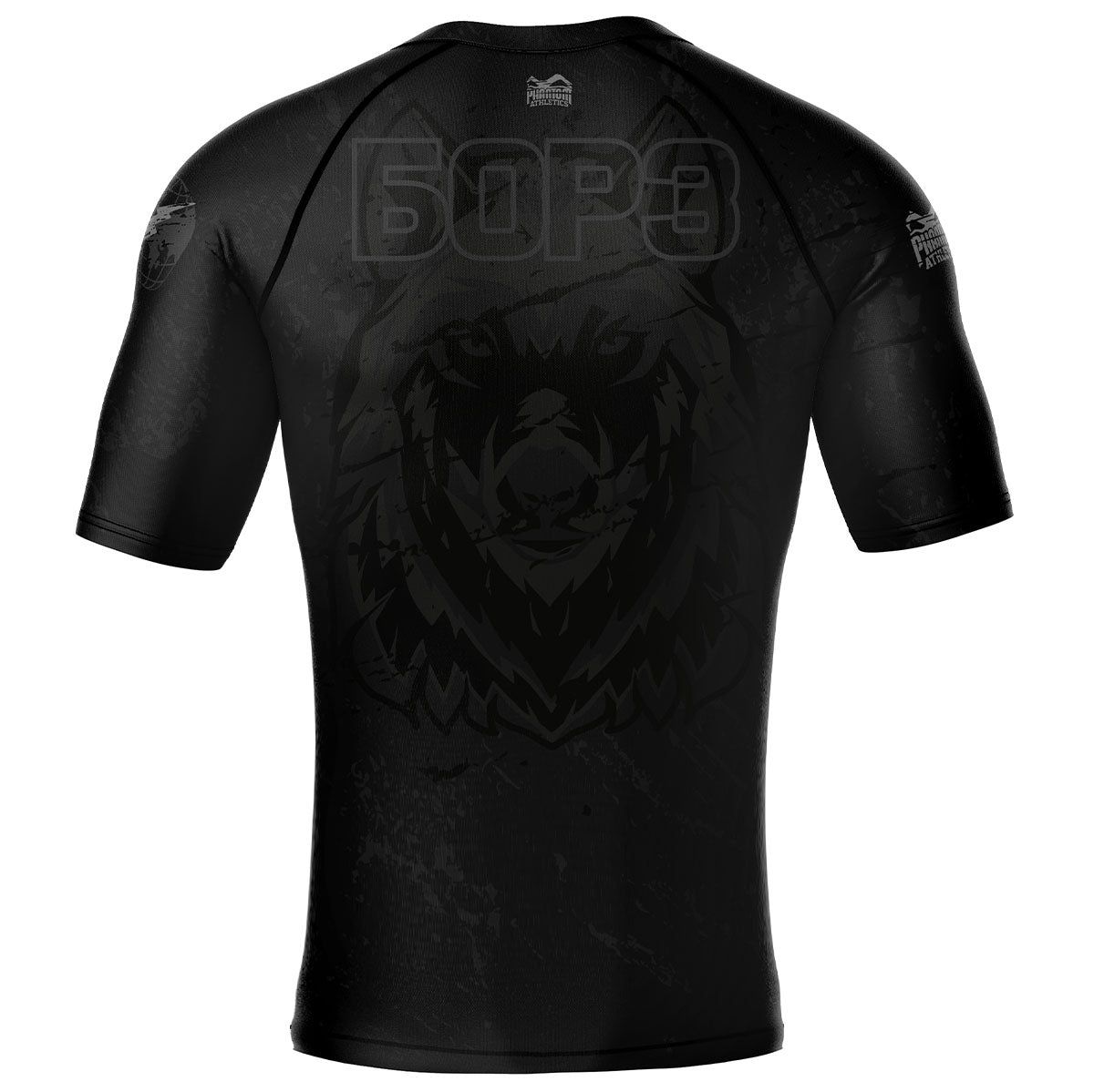 Phantom BORZ БОРЗ Rashguard. Das ideale Compression Shirt für deinen Kampfsport. Im Tschetschenien Wolf Design mit russischem WOLF Schriftzug. Perfekt für MMA, Muay Thai, Kickboxen, Ringen und Grappling.