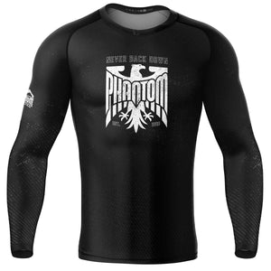 Hochwertiger Phantom Athletics Rashguard Germany Longsleeve – eng geschnittene Kompressionspassform mit Deutschland‑Adler im Premium‑Team‑Germany‑Design, ideal für MMA, Grappling und Boxen.