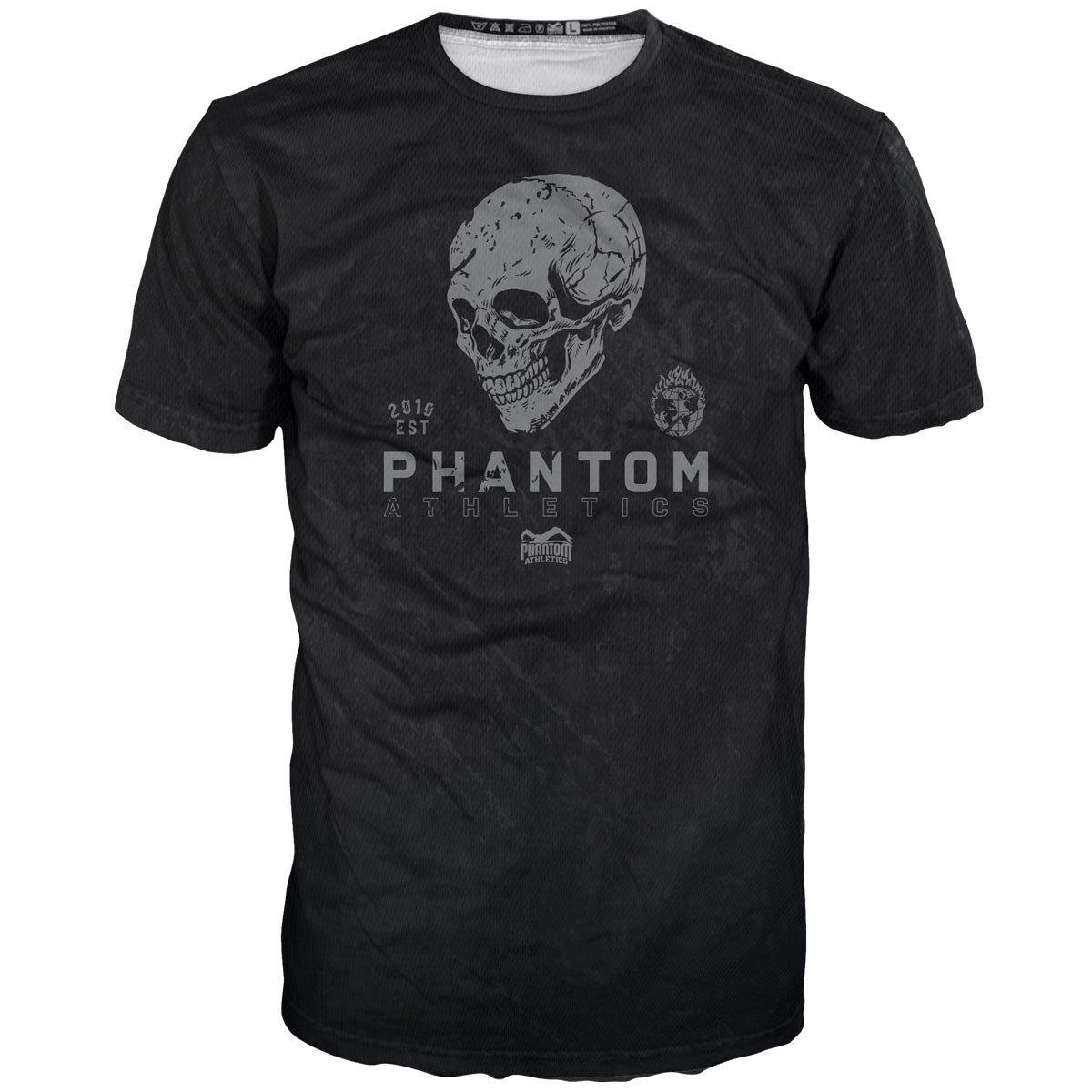 Phantom FIGHT риза в дизайн на череп с череп. Идеален за вашето обучение по бойни изкуства. 