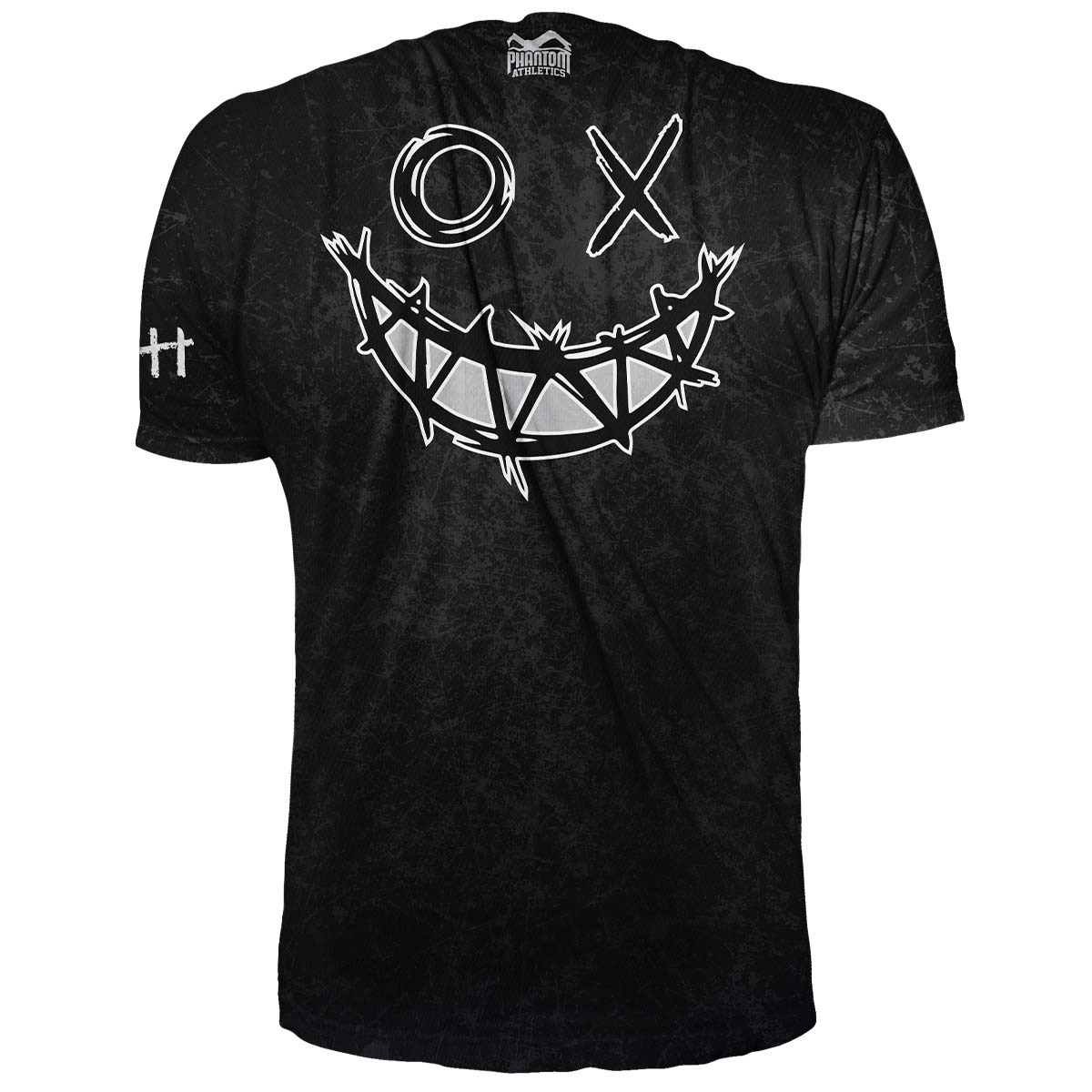 Phantom EVO Trainingsshirt für Kampfsport. Mit Smiley Serious Grafik am Rücken.