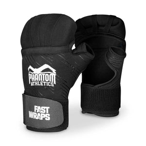 Phantom Athletics Fastwraps – professionelle Bandagen für Boxen, Muay Thai, Thaiboxen und MMA. Diese innovativen Innenhandschuhe ermöglichen eine schnelle und sichere Bandagierung, bieten optimalen Knöchelschutz und Stabilität für Handgelenke bei jedem Schlagtraining.