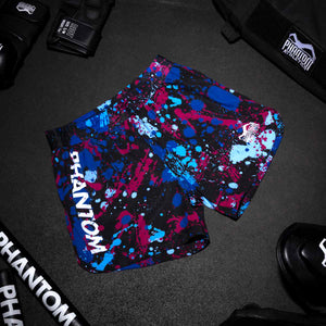 Mit dem modernen blauen Splatter-Design und dem robusten Material bieten die FUSION Splatter Blue Shorts maximale Bewegungsfreiheit und Flexibilität für Grappling, Nogi und Ringen. Sie sind ideal für anspruchsvolle Sparring-Sessions und Kampfsportarten.