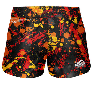 Die FUSION Splatter Red Shorts kombinieren ein modernes rotes Splatter-Muster mit maximaler Bewegungsfreiheit und Flexibilität, ideal für Grappling, Nogi und Ringen. Das strapazierfähige Material unterstützt dynamische Bewegungen bei Sparring und Wettkampf.