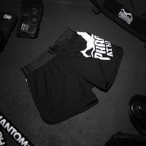 Die Fightshorts FUSION Team sind speziell für Kampfsportarten wie MMA, Muay Thai und BJJ entwickelt. Der elastische Bund und Kordelzug bieten stabilen Halt und Flexibilität, ideal für intensives Training und Wettkampf.