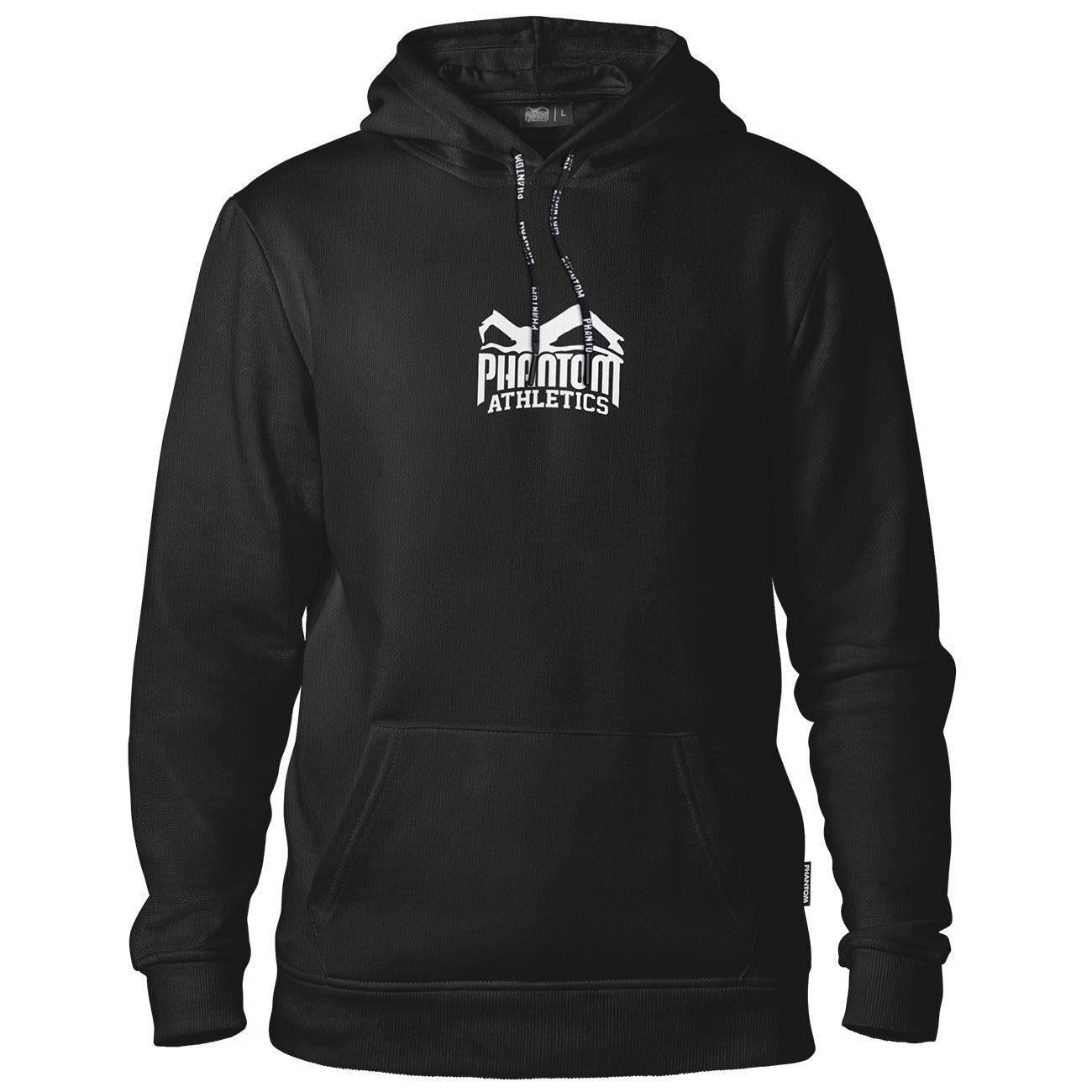 Hochwertiger Phantom Athletics Hoodie APEX in Schwarz – ideal für intensives MMA-, Box- und Kickboxtraining dank leistungsfähigem Tech-Material.